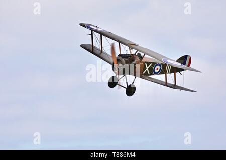 1918 Sopwith Camel (reproduction) à effectuer sur la premiere saison Shuttleworth 5 Mai 2019 Banque D'Images