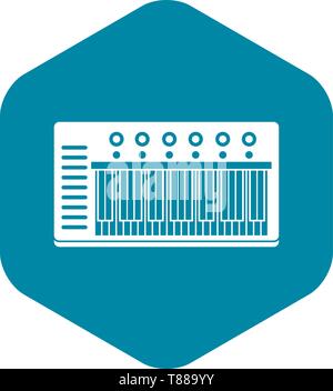 L'icône de synthé électronique, le style simple Illustration de Vecteur