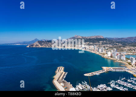 Mediterranean Resort Calpe Costa Blanca près de Valence en Espagne, l'Europe de l'Ouest Banque D'Images