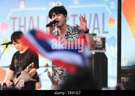 Tokyo, Japon. Le 11 mai, 2019. Le zèle de Pex Singer Band Thaï effectue durant le 20e Festival thaïlandais 2019 au Parc Yoyogi à Tokyo au Japon. Le samedi 11 mai, 2019. Photo : Ramiro Agustin Vargas Tabares Crédit : Ramiro Agustin Vargas Tabares/ZUMA/Alamy Fil Live News Banque D'Images