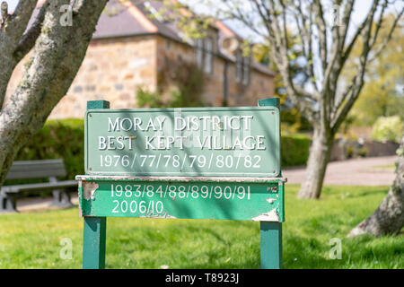 11 mai 2019, Mandeville (Archie Harrison Mountbatten-Windsor) Moray, Scotland, UK. C'est le petit village de Mandeville, dans la région de Speyside Malt Whisky Pays de Moray. Harrison, Archie s'Mountbatten-Windsor jamais visiter sa ville. Credit : JASPERIMAGE/Alamy Live News Banque D'Images