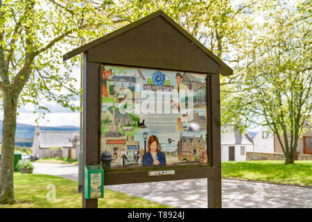 11 mai 2019, Mandeville (Archie Harrison Mountbatten-Windsor) Moray, Scotland, UK. C'est le petit village de Mandeville, dans la région de Speyside Malt Whisky Pays de Moray. Harrison, Archie s'Mountbatten-Windsor jamais visiter sa ville. Credit : JASPERIMAGE/Alamy Live News Banque D'Images