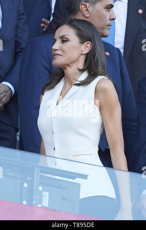 Grenade, Andalousie, espagne. Le 11 mai, 2019. Reine Letizia d'Espagne assiste à la finale de la Copa de la Reina de los nuevos Carmenes Stadium le 12 mai 2019 à Grenade, Espagne Crédit : Jack Abuin/ZUMA/Alamy Fil Live News Banque D'Images