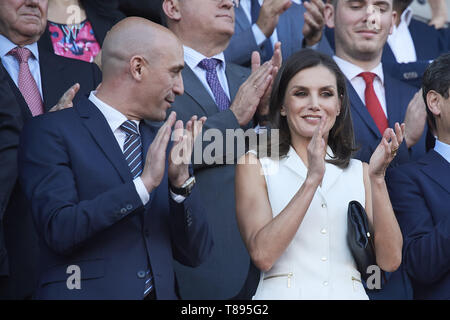 Grenade, Andalousie, espagne. Le 11 mai, 2019. Reine Letizia d'Espagne assiste à la finale de la Copa de la Reina de los nuevos Carmenes Stadium le 12 mai 2019 à Grenade, Espagne Crédit : Jack Abuin/ZUMA/Alamy Fil Live News Banque D'Images