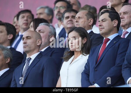 Grenade, Andalousie, espagne. Le 11 mai, 2019. Reine Letizia d'Espagne assiste à la finale de la Copa de la Reina de los nuevos Carmenes Stadium le 12 mai 2019 à Grenade, Espagne Crédit : Jack Abuin/ZUMA/Alamy Fil Live News Banque D'Images