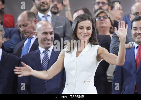 Grenade, Andalousie, espagne. Le 11 mai, 2019. Reine Letizia d'Espagne assiste à la finale de la Copa de la Reina de los nuevos Carmenes Stadium le 12 mai 2019 à Grenade, Espagne Crédit : Jack Abuin/ZUMA/Alamy Fil Live News Banque D'Images