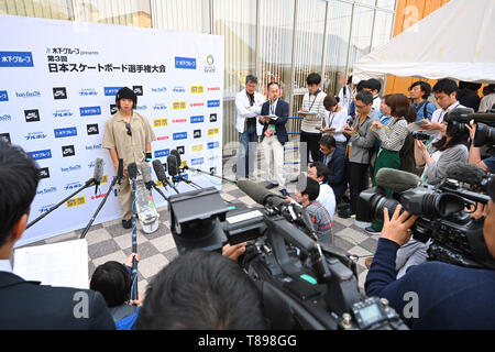 Murakami city Skate Park, Niigata, Japon. Le 11 mai, 2019. Murakami city Skate Park, Niigata, Japon. Le 11 mai, 2019. Ayumu Hirano, le 11 mai 2019 - la planche à roulettes : le 3ème Championnat du Japon le skate parc pour hommes à demi-finale Murakami city Skate Park, Niigata, Japon. Credit : MATSUO.K/AFLO SPORT/Alamy Live News Banque D'Images