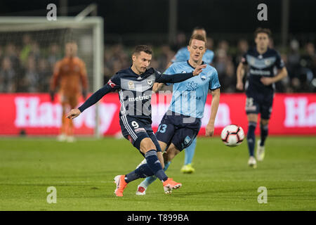 Sydney, Australie. 12 mai, 2019. Kosta Barbarouses de Melbourne Victory traverse au cours de la Hyundai A-League match 2 demi-finale entre Sydney et Melbourne Victory FC Netstrata au stade du Jubilé, Sidney, Australie, le 12 mai 2019. Photo de Peter Dovgan. Usage éditorial uniquement, licence requise pour un usage commercial. Aucune utilisation de pari, de jeux ou d'un seul club/ligue/dvd publications. Credit : UK Sports Photos Ltd/Alamy Live News Banque D'Images