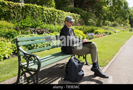 Artiste dans le parc Banque D'Images