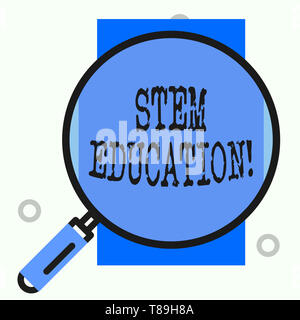 Signe texte montrant l'éducation de la tige. Photo d'affaires mettant en vedette développer pour préparer les élèves du primaire et du secondaire pour l'université Banque D'Images