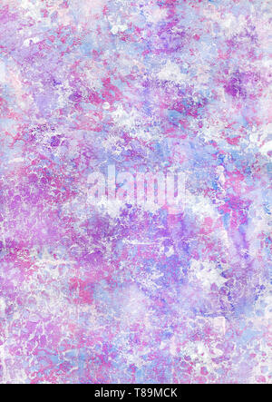 Grunge fond abstrait. La texture de la pierre et du marbre. Texture avec les rayures, les points et les lignes. Avec motif multicolore rose, bleu, violet et Banque D'Images