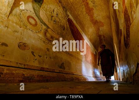 Le Myanmar, Bagan, temple de Sulemani ou Suleman patho, datée du 12 ème siècle. Banque D'Images