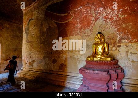 Le Myanmar, Bagan, temple de Sulemani ou Suleman patho, datée du 12 ème siècle. Banque D'Images