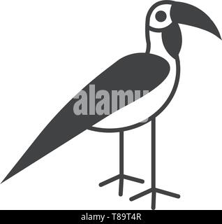 Oiseau calao- symbole vecteur calao. illustration. Illustration de Vecteur