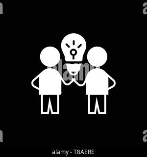 Tempête de cerveau. Icône idée symbole vecteur. Illustration de Vecteur