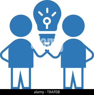 Tempête de cerveau. Icône idée symbole vecteur. Illustration de Vecteur