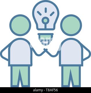 Tempête de cerveau. Icône idée symbole vecteur. Illustration de Vecteur