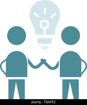 Tempête de cerveau. Icône idée symbole vecteur. Illustration de Vecteur