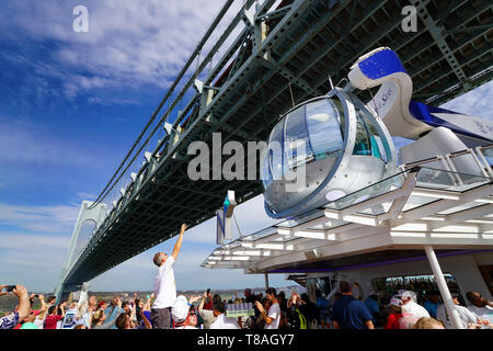 Pont Verrazzano à partir de l'hymne de la mer Banque D'Images