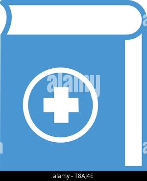 La santé et de l'icône livre médical- vector icône livre médical pour la santé, une clinique médicale, hôpital, service. Illustration de Vecteur