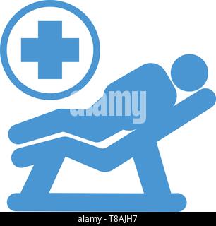 L'icône à l'urgence- soins en salle d'urgence, vecteur icône médical. Illustration de Vecteur