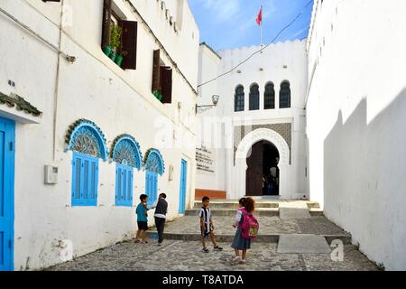 Maroc, région Tanger Tétouan, Tanger, la vieille ville (médina), la Kasbah, le Dar-el-Makhzen ou palais du Sultan, la Kasbah Musée de cultures méditerranéennes Banque D'Images