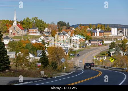 Canada, Province de Québec, région de Charlevoix, à Saint-Fidèle, Route 138 Banque D'Images