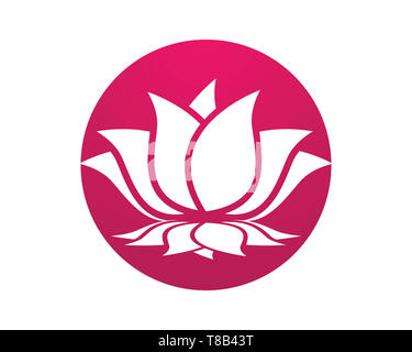 Vecteur de beauté icône Modèle logo design fleurs Banque D'Images