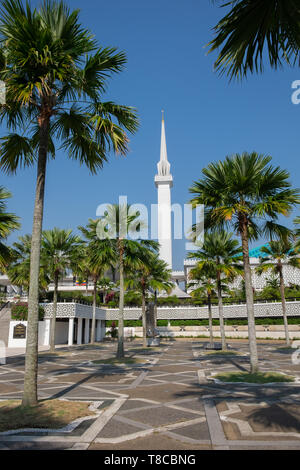 Mosquée (Masjid Negara National), Kuala Lumpur, Malaisie Banque D'Images