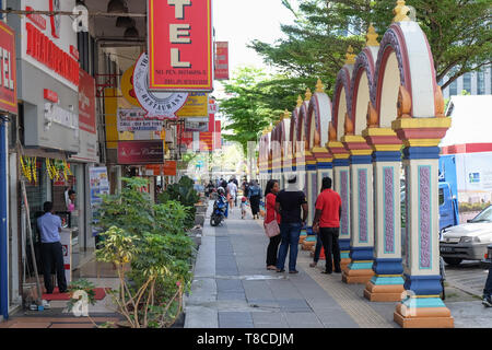 Scène de rue à Brickfields (Little India), Kuala Lumpur, Malaisie Banque D'Images