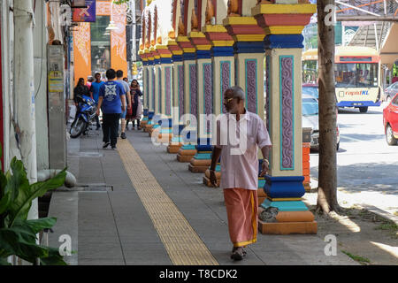 Scène de rue à Brickfields (Little India), Kuala Lumpur, Malaisie Banque D'Images