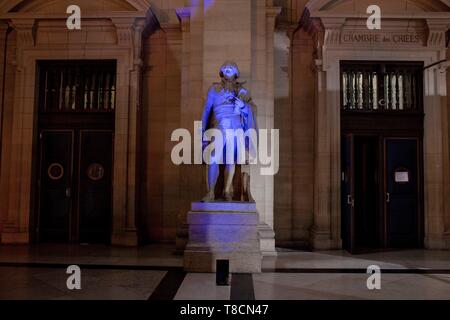 France, Paris, région classée au Patrimoine Mondial de l'UNESCO, l'Ile de la Cité, Palais de Justice) Banque D'Images