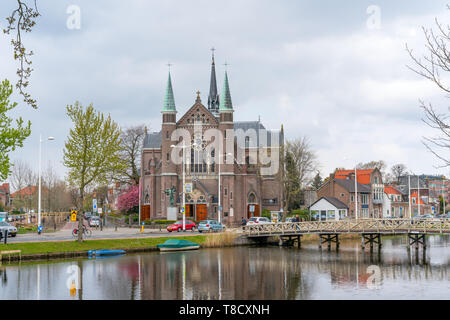 Alkmaar, Pays-Bas - 12 Avril 2019 : Eglise Saint Josephkerk, Alkmaar, Pays-Bas Banque D'Images