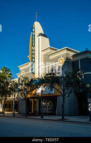 Hollywood Cinéma Regal 11, 1993 Main Street, Sarasota, Floride Banque D'Images