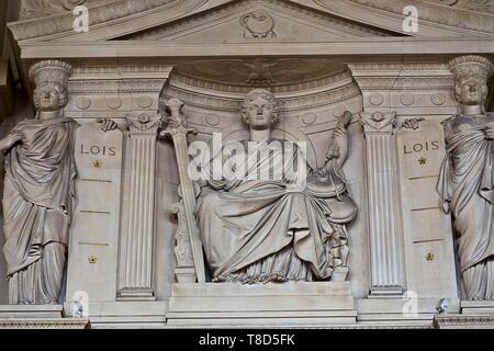 France, Paris, région classée au Patrimoine Mondial de l'UNESCO, l'Ile de la Cité, Palais de Justice) Banque D'Images