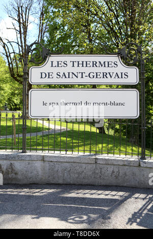 Les Thermes de Saint-Gervais-les-bains. Le spa thermal du Mont-blanc. Saint-Gervais-les-bains. Haute-Savoie. Auvergne-Rhône-Alpes. France. Europe. Banque D'Images