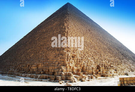 La grande pyramide de Khéops au Caire, Egypte Banque D'Images