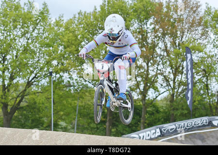 12 mai 2019 Papendal, les Pays-Bas de la Coupe du Monde Supercross BMX UCI Laura Smulders UCI BMX Supercross World Cup 2019 Papendal Banque D'Images