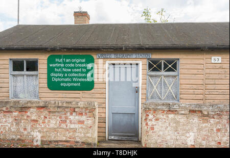 Hut 1 à Bletchley Park, une fois le top-secret accueil de la guerre mondiale deux décrypteurs, maintenant une attraction touristique de premier plan Banque D'Images