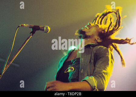 Bob Marley, La Haye (Pays-Bas), Voorburg 1976 Den Haag, Pays-Bas - 1976, (Photo Gijsbert Hanekroot) *** légende locale *** Bob Marley et les Wailers Banque D'Images