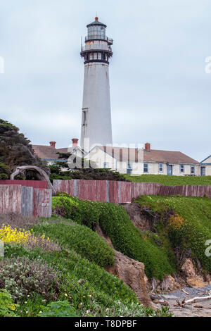 Pigeon Point Lighthouse, Comté de San Mateo, Californie Banque D'Images