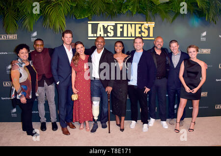 Pam Veasey, Duane Martin, Ryan McPartlin, Jessica Alba, Brandon Sonnier, Gabrielle Union, Brandon Margolis, Anton Cropper, Zach Gilford et Sophie Reynolds à la première de la Spektrum séries télé 'LA's Finest" au Sunset Tower Hotel. Los Angeles, l'utilisation dans le monde entier 10.05.2019 | Banque D'Images