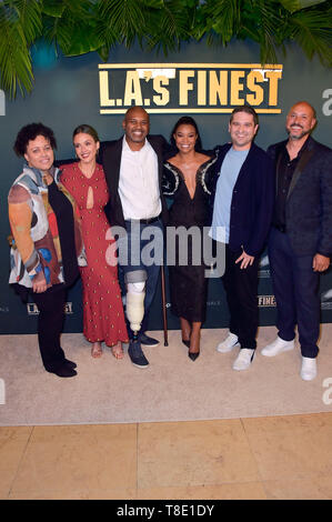 Pam Veasey, Jessica Alba, Brandon Sonnier, Gabrielle Union, Brandon Margolis et Anton Cropper à la première de la Spektrum séries télé 'LA's Finest" au Sunset Tower Hotel. Los Angeles, l'utilisation dans le monde entier 10.05.2019 | Banque D'Images