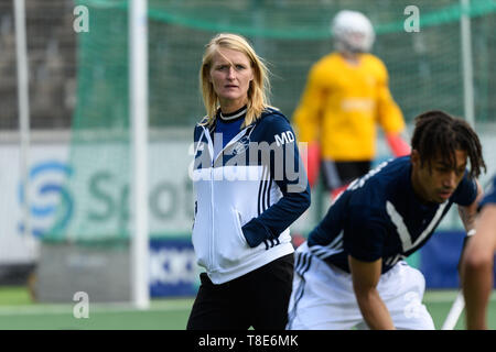 AMSTELVEEN, 11-05-2019, Hoofdklasse Heren Hockey Seizoen 2018-2019. Lieu : Wagener Stadion. Dijkstra Marieke pendant le jeu AH&BC Amsterdam vs HC Pinoké. Banque D'Images