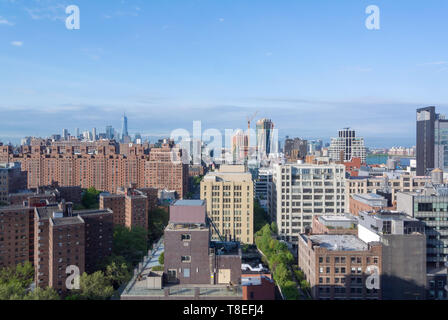 Vue aérienne du quartier de Chelsea, New York, NY, États-Unis d'Amérique, USA Banque D'Images