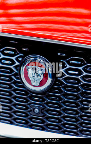 BELGRADE, SERBIE - Mars 23, 2019 : voiture Jaguar à Belgrade, en Serbie. Jaguar est la marque de véhicules de luxe Jaguar Land Rover a fondé à 1922 Banque D'Images