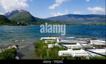 Port de Plaisance, Talloire, lac d'Annecy, Haute-Savoie, France Banque D'Images