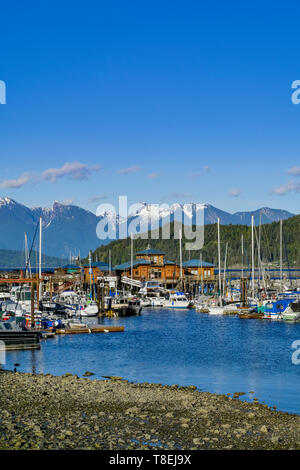 Marina, Gibsons Landing, Sunshine Coast, British Columbia, Canada Banque D'Images