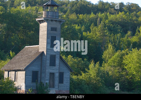 Grand Island East Channel phare, Michigan Banque D'Images