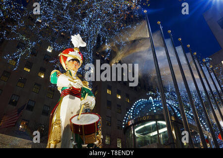 Noël au Rockefeller Center, New York Banque D'Images